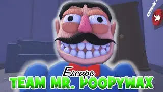 [😏NEW] КОМАНДНЫЙ ПОБЕГ ОТ УСАТОГО МИСТЕРА ПУПИ Escape Mr. Poopywax TEAM OBBY! Roblox