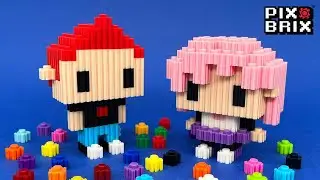 Brix & Pix Official Pix Brix mascots [Brix and Friends] - Pix Brix Instructions