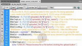 07. PHP Image Filter Name Rename Tutorial Upload jpg gif png On the Fly