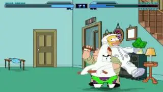Mugen battle Homer Simpson vs Patrick Star and Peter Griffin