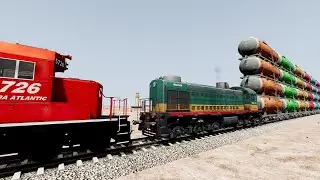 Crazy High Speed Train Crashes #92 - Beamng drive | Dancing Cars