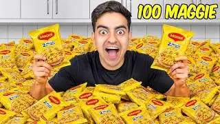 We Cooked 100 Maggi At Home 😳
