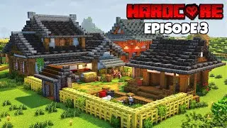 I Built a Starter Base in Minecraft Hardcore