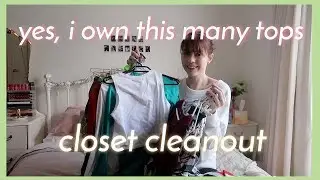 Decluttering ALL my Tops | Closet Cleanout Part 3