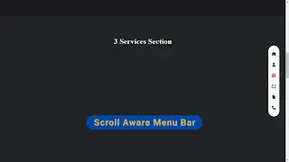 Scroll Tracking Menu Using HTML CSS & JavaScript | Scroll Aware Menu Bar