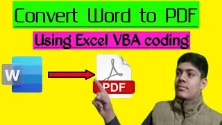 How to Convert Word File to PDF Using Excel Userform VBA.