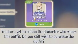 Is it stupid to buy the Summer Outfit without having Jean?