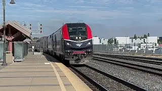 Amtrak - Coast Starlight - ALC42-318+P42DC-148 Santa Clara Station