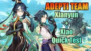[Genshin Impact] C2R1 Xianyun and Xiao Quick Damage Test!