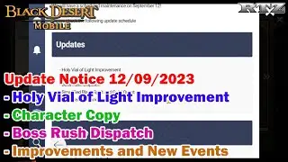UPDATE NOTICE 12 SEPTEMBER 2023 - Black Desert Mobile Indonesia