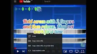How to LOOP YOUTUBE VIDEOS on browser on phone and touchscreen