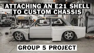 Attaching an E21 shell to our custom chassis - Group 5 Project EP5