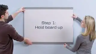 Installing the Quartet Infinity Customizable Magnetic Glass Dry-Erase Board