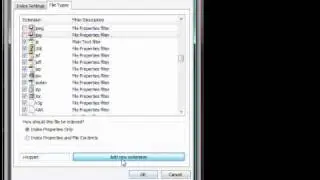 How to tweak Vista Search to add or remove file extensions