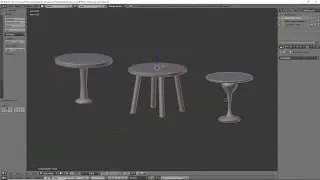 Blender D&D Modeling Tutorial 3 Styles of Round Tables | Tavern Pt. 3