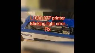 L1800 DTF printer sensor error fix - error fix
