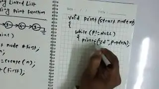 C function to  Print Link list