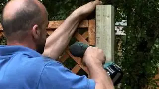 Forest Garden - How to fix trellis onto fence panel (2019)