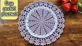 crochet placemat tutorial 2024/ crochet thalposh pattern /doily crochet / table runner