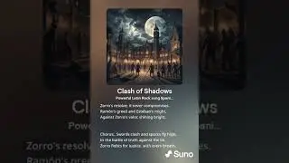 Zorro The Latin Rock Opera : Clash of Shadows