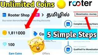 Rooter App Unlimited Coins  | Earning Trick | Tamil | Team Yuvan