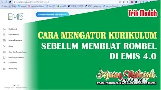 Cara Mengatur Kurikulum Sebelum Membuat Rombongan Belajar di EMIS 4.0