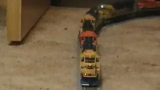 Eight Locomotive HO scale BNSF/Santa Fe Freight train