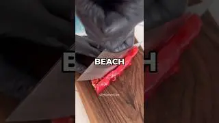 A Man with no Arms and Legs was Sun Baking on the Beach