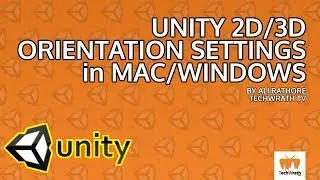 How to set Unity project screen orientation settings