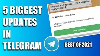 Biggest Update In Telegram. Telegram 5 New Features 2021. Telegram Update 2021