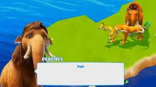 🥇 RESGATE da PEACHES (AMORA) FILHOTE do MANNY e da ELLIE 🏆 no GAME 🧊❄ A ERA DO GELO - Aventuras ⛄❄