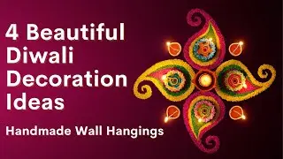 4 Beautiful Diwali Decoration Ideas 2023 | Handmade Wall Hangings with Paper