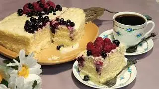 ТОРТ "СНЕЖНЫЙ" ❄В СВЧ 😋