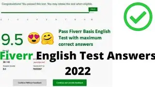 Pass Fiverr Basic English Test 100% Get 10/10 (Correctly In 2022)  Full Solved to rank Gig