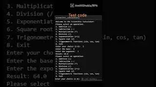 ChatGPT - Scientific calculator code