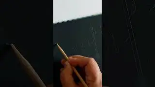 Shri Ram Name // Scratch art // letter drawing easy  #shorts #art #drawing #ram #trending