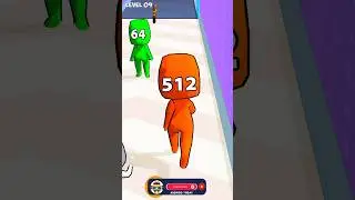 Merge Run 2048 game in MAX LEVEL  ( Level - 09 ) #shorts #gaming #mergerun2048