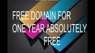 HOW TO GET FREE DOMAIN EASILY FOR ONE YEAR ABSOLUTELY FREE