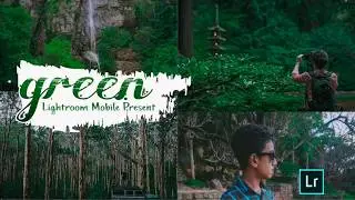 How to edit green tone - free lightroom mobile presets  tutorial | Natural green presets.