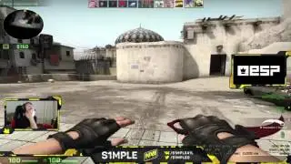 s1mple играет FPL на Dust 2 vs Olofmeister