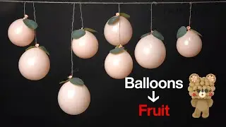 Balloon life hack 🍑 How to Make a balloon fruit？| PartyWoo Balloon Tutorial