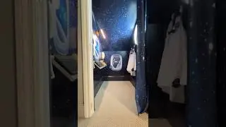 Outer Space Playroom With DIY Mission Control Board #playroom #beforeandafter