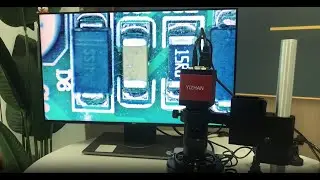 How to Install the YIZHAN Monocular Video Microscope (HDMI / VGA) with compact base?