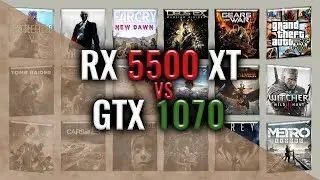 RX 5500 XT vs GTX 1070 Benchmarks | 59 tests