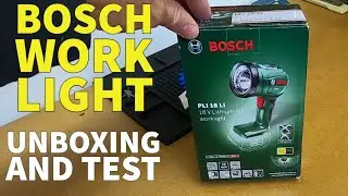 Bosch Worklight PLI 18 LI unbox and test - Bosch 18V PLI18LI