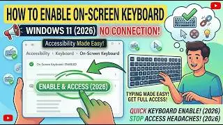 How To Enable On Screen Keyboard Windows 11 ( 2026 ) SUPER EASY METHOD