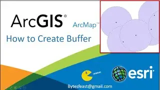 Buffer ArcGIS - ArcGIS Buffer Analysis - Arcmap Tutorial For Beginners