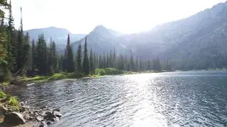 Taking Photographs Of An Alpine Lake In The Wallowa Mountains