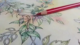 Colouring Secret Garden - A garland in pastels