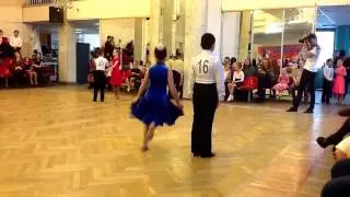 Соревнования 24.12.16. Кира и Дима танцуют Польку (Супер кубок)